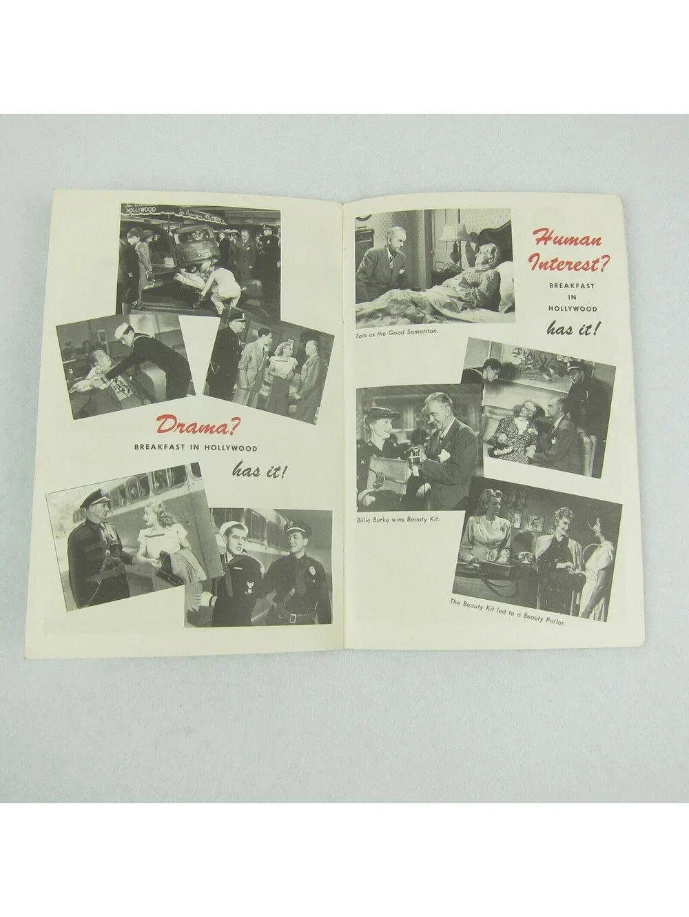 Vintage 1946 Tom Breneman Peeks Magazine Behind Scenes Breakfast in Hollywood